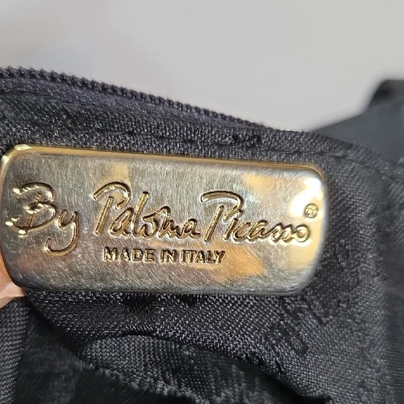 Paloma Picasso Black Shoulder Bag with Gold Logo - Picture 2 of 16
